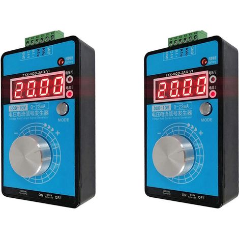 Analoger Signalgenerator 2x 0-5V-10V 0-20MA/4-20MA, einstellbare Spannung und Stromstärke, 24V Ausgang (ohne Batterie) (1/5)