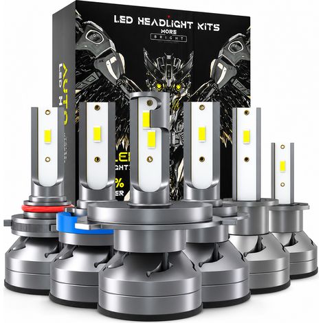 Ampoule LED de Phare de Voiture H1/H4/H7, Unité Individuelle (1/5)