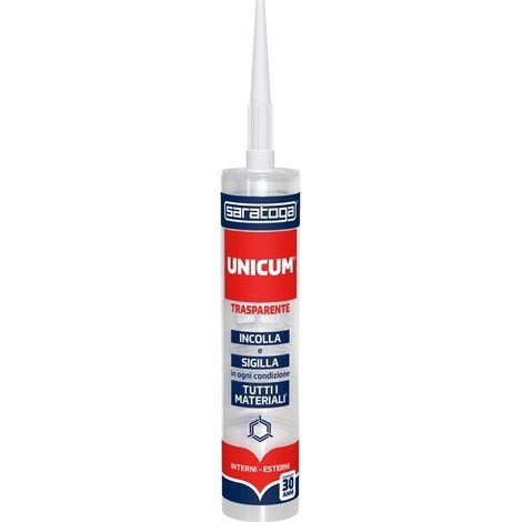 Saratoga COLLA UNICUM 300GR TRASPARENTE CARTUCCIA.