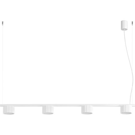Lampadari AURA bianco 122x208x10cm Alluminio Sollux (1/5)