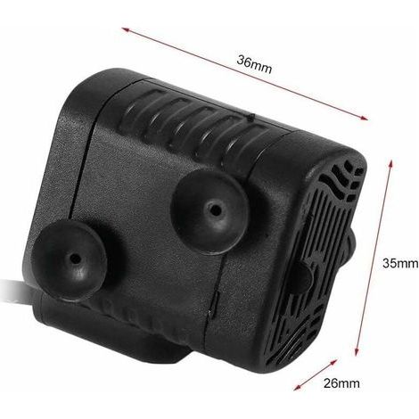 Pompe à eau ultra-silencieuse 48GPH [180L / H] 3W, petit aquarium, bassin à poissons, tortue, animaux aquatiques, sculpture, jardin, bateau en mouvement, bassin, fontaine, pompe à aquarium de table. (1/4)