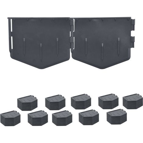 Bordura flessibile in plastica per aiuole da giardino - Set per bordure da prato