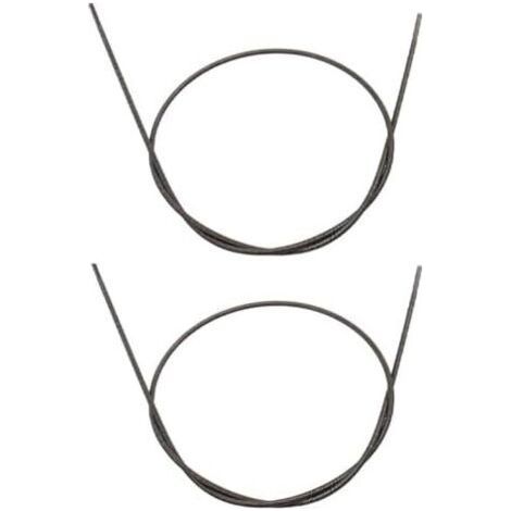 Lot de 2 tiges d'entraînement flexibles pour débroussailleuse Stihl FS55 FS85 FS75 FS80 1,44 m Pièce rechange 4130 711 3210 - (1/5)