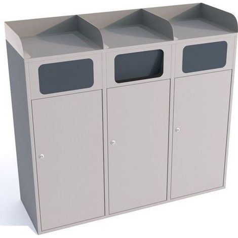 Poubelle avec dépose plateau ETNA III 3x120l