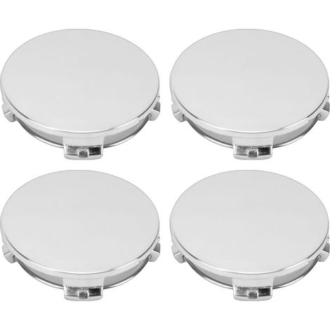 Capuchons Centraux de Roue de 57 Mm, Couvercle de Moyeu ABS de Remplacement pour Rafraîchir L'apparence de la Voiture avec Capuchons de Moyeu de Jante, Installation DIY, Finition (1/5)