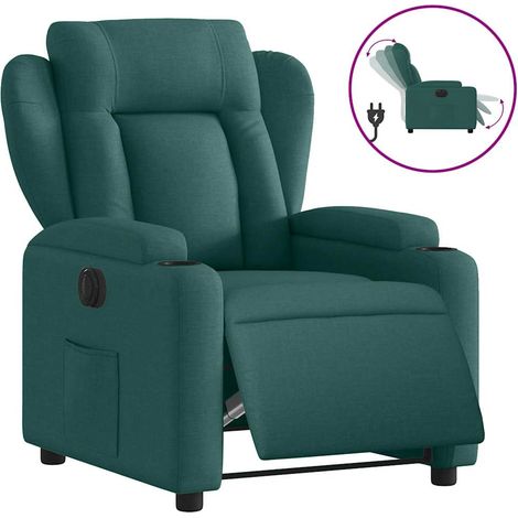 Maison Exclusive - Relaxsessel Elektrisch Dunkelgrün Stoff
