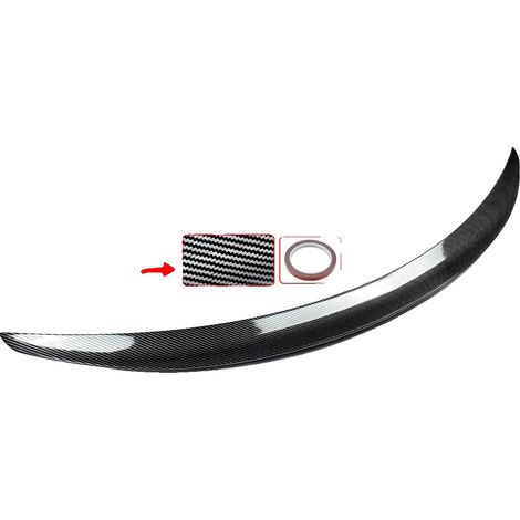 Spoiler trasero, estilo AMG, fácil instalación, aspecto de fibra de carbono. (1/2)