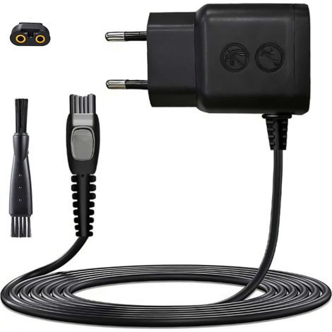 Chargeur de rasoir électrique HQ8505 15 V 0,36 A 5,4 W, compatible avec Philips 3000, 5000, 7000, 9000, HC5630 et MG575, câble de charge de 1 m (avec brosse de nettoyage) (1/4)