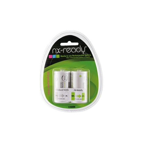NX - Accus NiMH blister x2 D NX READY 1.2V 8000mAh