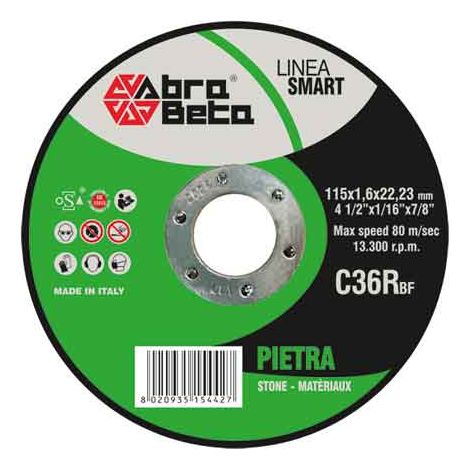 DISCO DA TAGLIO PER MARMO SOTTILE ABRA BETA Ø 115x1,6 mm