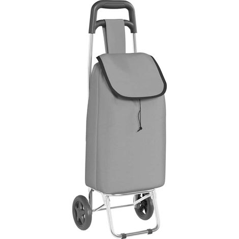 Carro de compras Gris 35 x 28 x 92 cm Tela Oxford vidaXL