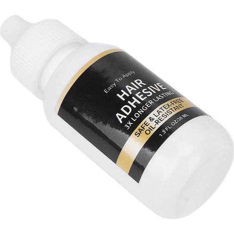 Colle à perruque 38ml, adhésif professionnel imperméable pour tissage de cheveux et maquillage, fixation longue durée (1/5)