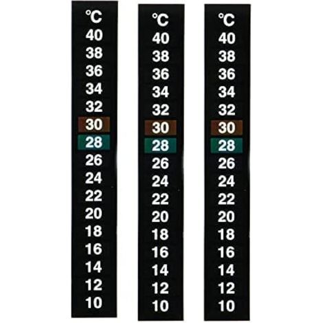 Thermometer, Dual Scale Adhesive Strip, Digital Display, For Tropical and Marine Aquariums (1/5)