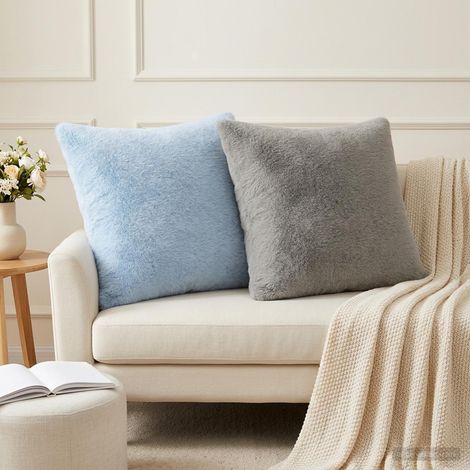 vidaXL Funda de almohada 2 uds. HEERLEN Azul Claro 45 x 45 cm (1/5)