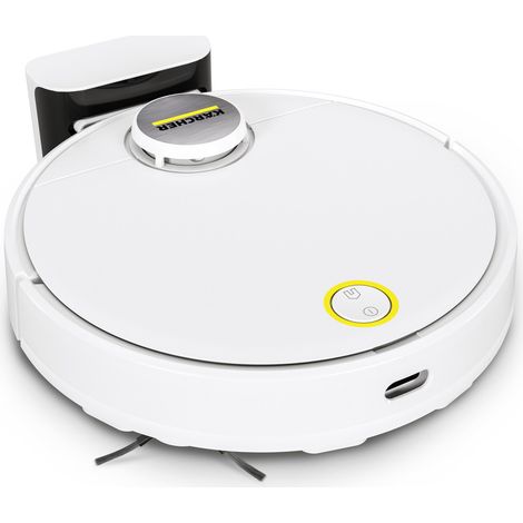 Karcher Aspirateur Robot Laveur RCV 3, Connecté par Appli, Navigation Laser LiDAR Détection de pièces et obstacles Autonomie : 120 min