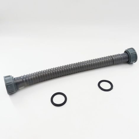 Querduschbecken mit zwei Abläufen (45), Anschlussschlauch, Beckenzubehör, Küchenablaufschlauch (40 cm) (1/5)