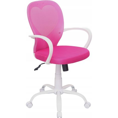 Fauteuil pivotant rose FB8-FX (QZY-1447) (1/4)