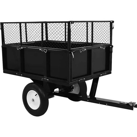 Maison Exclusive - Remorque basculante pour tondeuse de pelouse Charge de 300 kg (1/5)