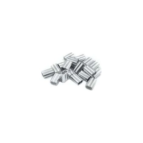 20 Stück Aluminium-Crimphülsen mit Doppeladerung, 6,0 mm Aluminiumaderung, Crimpwerkzeug, Crimphülse, Crimphülse, 20610 mm Drahtverbinder