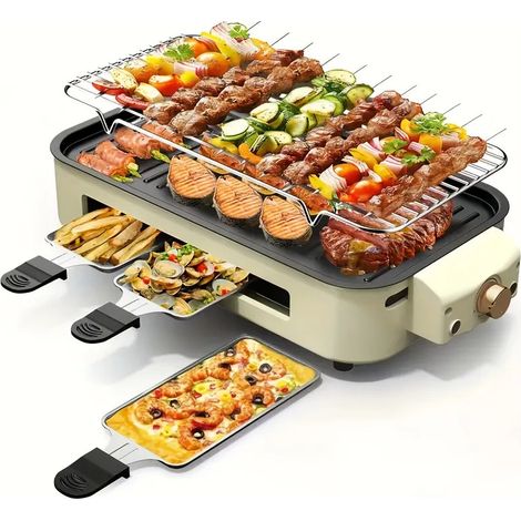 Gril lectrique sans fume avec plateau amovible 220 V