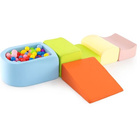 5-Piece Soft Foam Climbing Set with Ball Pit (1/5)
