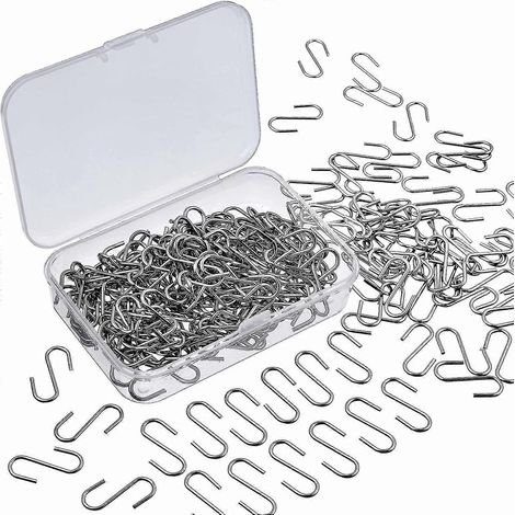150 Stück Mini-S-Hakenverbinder, Metall-S-förmige Hakenaufhänger