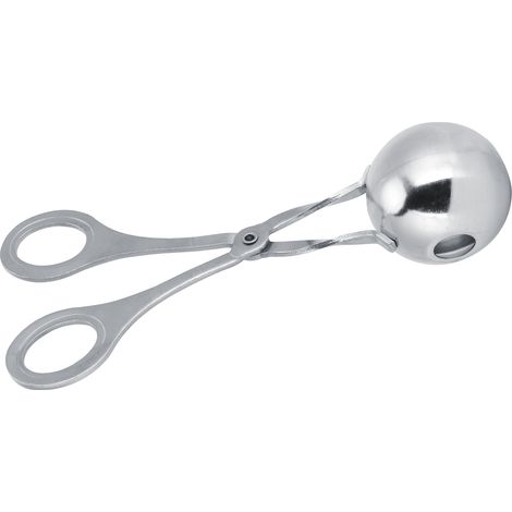Fleischbällchenlöffel aus Edelstahl, selbstgemachte Fleischbällchenzange, Küchenutensil für Zuhause (1/5)