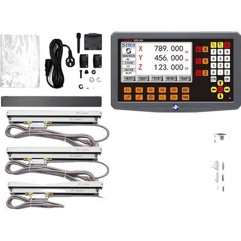 Kit di visualizzazione digitale, ampio schermo LCD, misurazione ad alta precisione, DRO-3PCS KA500 (1/2)