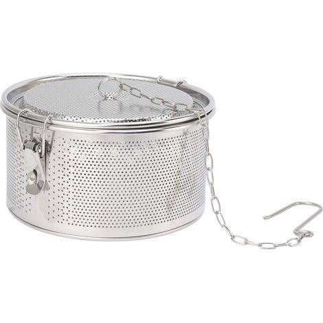 Filtre à épices avec chaînette de suspension, boules à thé en acier inoxydable, filtre pour épices à soupe, panier de séparation, diamètre 18 cm/7,1 pouces (1/5)