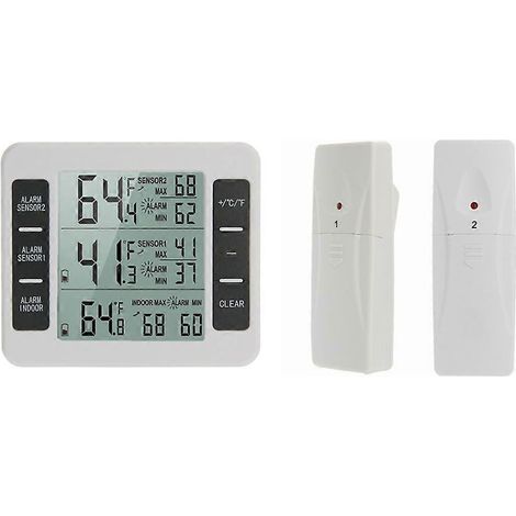 Thermomètre magnétique avec alarme pour réfrigérateur domestique ( ) (1/5)