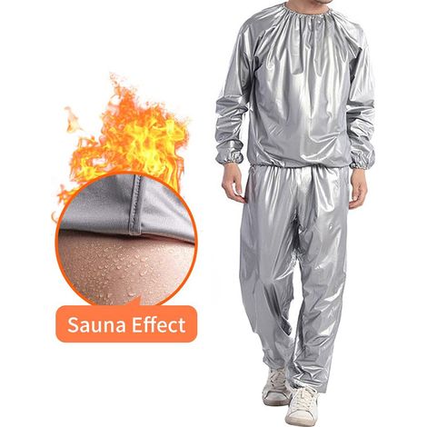 Combinaison Sauna Sport Homme Femme - Veste Sudation Perte de Poids Fitness PVC Résistant (1/5)