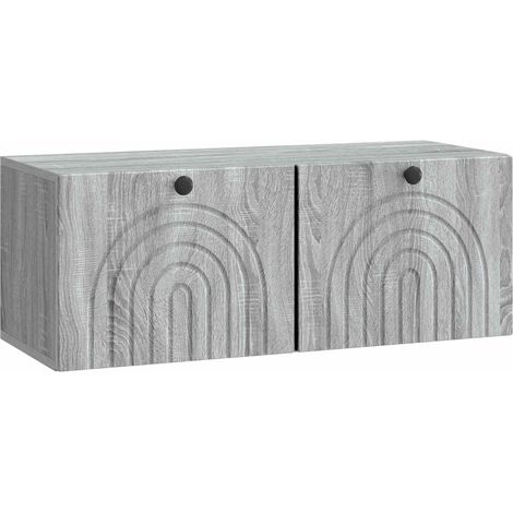 Maison Exclusive - Mobile Porta TV da Muro Grigio Sonoma 78,5 x 31 x 30 cm (1/5)