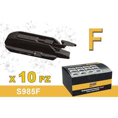 Kit 10 Attacchi F Per Spazzole Tergicristallo S985 Flat e T191 Ibrida (1/3)