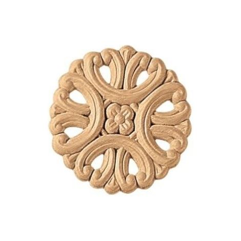 Fregio decorazione in legno cod 13111 - ø mm 70 (1/2)