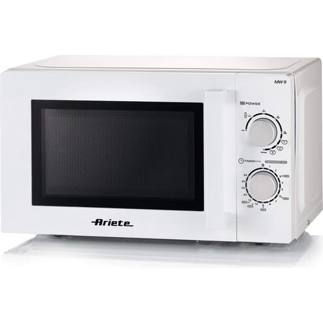 Ariete 952 Forno a Microonde Combinato con Grill - 5 Livelli di Potenza - 3 Funzioni Combinate - 1000 Watt - 20 Litri - Bianco