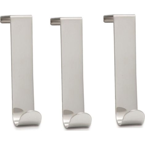 BELTRAN 895 HOTEL Pack De 3 Perchas Colgar En Puerta Inox - ref: 064-895