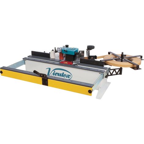 Virutex – Plaqueuse de chant stationnaire PEB250TA – Bac à colle – Coupe en arrière automatique – Guide extensible – Puissance 830W (1/3)