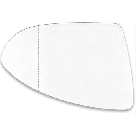 Glace Rétroviseur Gauche pour Voiture, Miroir Convexe Chauffant Dégivrant Asphérique avec Plaque de Support, Verre et Plastique ABS Rigide, Remplacement (1/5)