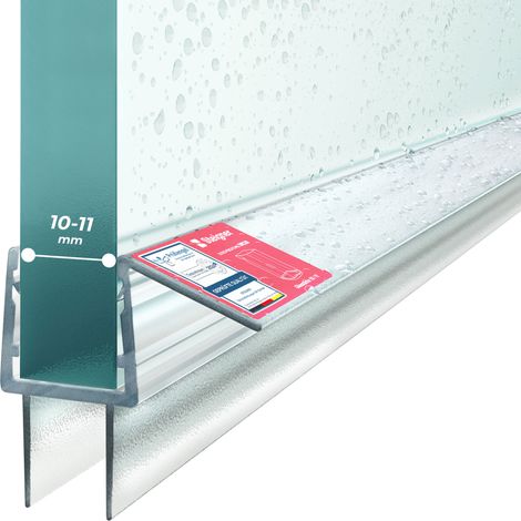 STEIGNER Duschdichtung UK20-10 Ersatzdichtung für Dusche Wasserabweiser, L, 70 cm, (Einzeldichtung), für 10mm bis 11mm Glasstärke