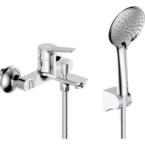 Grifo de bañera con mezclador monomando Rhio cromo GME (1/2)