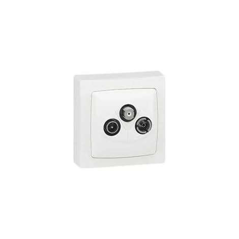 Legrand 086042 Complete TV-FM-SAT socket - surface-mounted - white