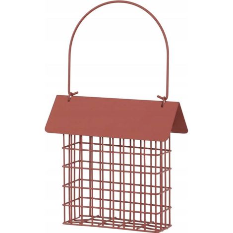ZOLUX FAT BLOCK - COMEDERO PARA PÁJAROS ROJO LADRILLO