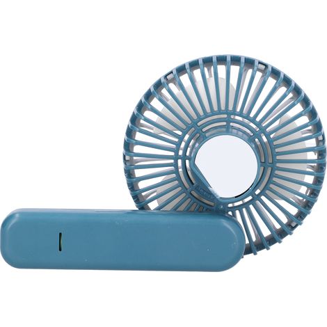 Mini-Handventilator aus ABS, faltbar, mit USB-Ladekabel und Gürtel (1/5)