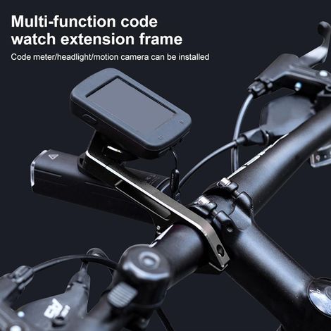 Support de compteur vélo avant en alliage d'aluminium, fixation pour guidon et potence, support pour lumière et caméra (1/5)