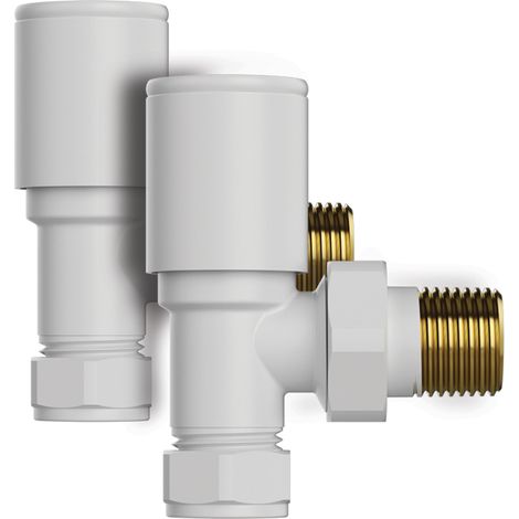 Kibath Válvula Llave radiador SECATOALLAS acabado BLANCO mate fabricado en latón (1/5)