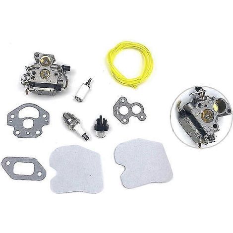 Carburateurs compatibles avec les tronçonneuses Husqvarna 235, 240, 235E, 240E, 236 et 236E : kit complet comprenant carburateurs, filtre à carburant, bougie et joint. (1/5)