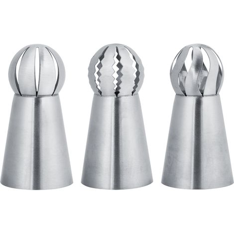 3 Pièces Embouts à Poche Douille Russe Fleur pour Décoration Gâteau Pâtisserie