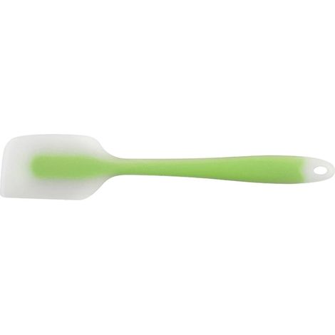 Spatule de cuisine en silicone, facile à nettoyer, idéale pour mélanger, cuisiner, pâtisser et racler. Spatule à maquillage, outil pour mélanger le beurre, sans couture.-Green