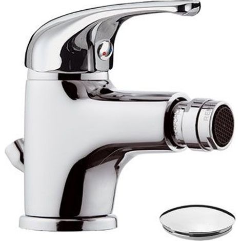 Rubinetto bidetcon aeratore direzionabile e scarico in plastica - serie 35 (1/3)