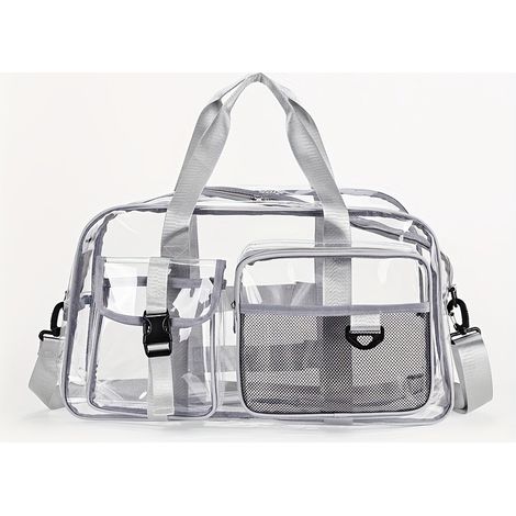sac transparent pvc grande capacité sport voyage plage (1/5)